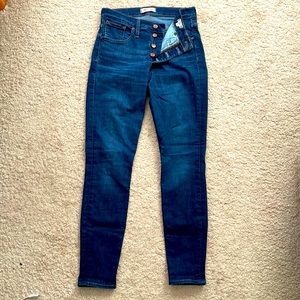 Madewell 9” high-rise size 28 skinny jeans